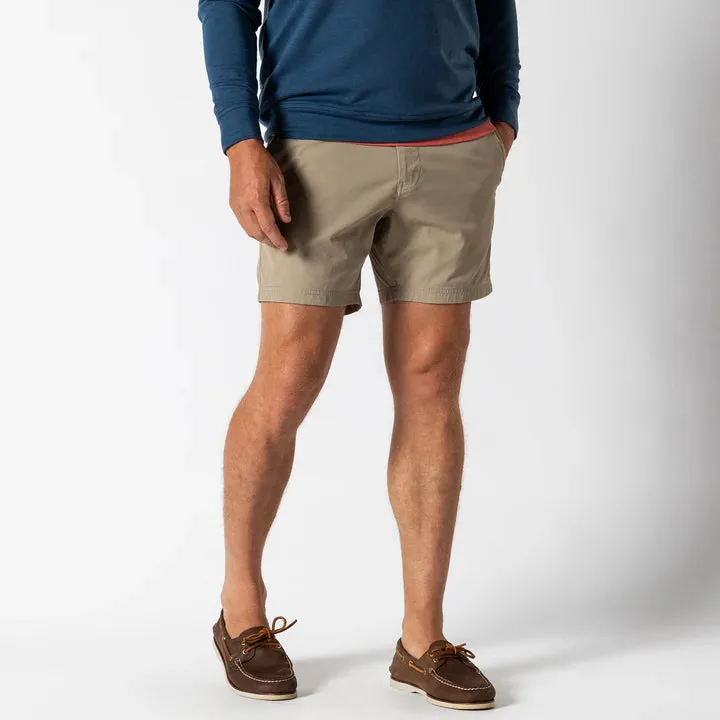 8 in Harbor Perf Short (Khaki)