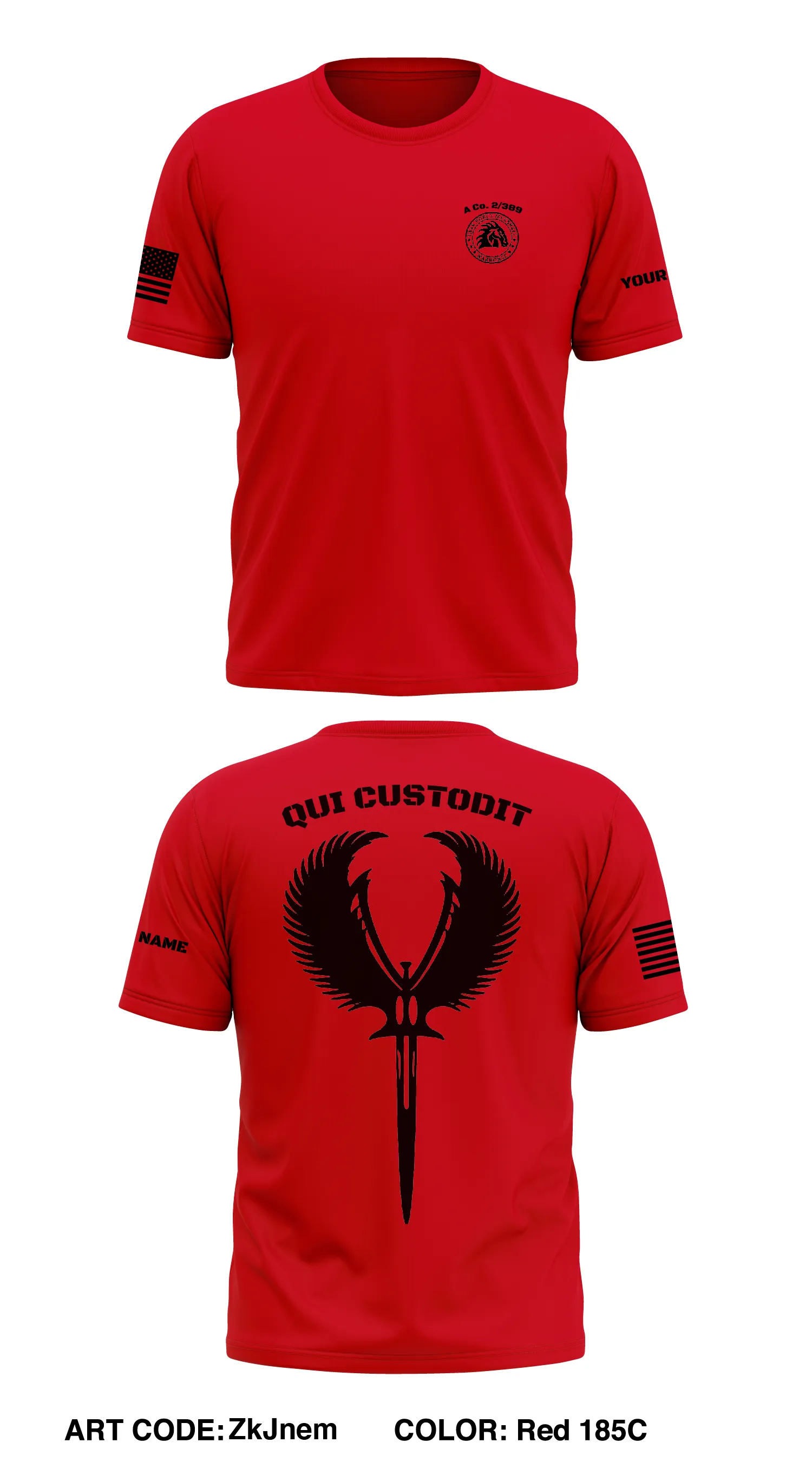 Alpha Co. 2/389 Store 1 Core Men's SS Performance Tee - ZkJnem