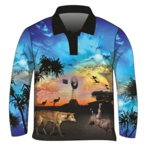 Australian | Camping Blue Fishing Shirt ★Pre-Order★