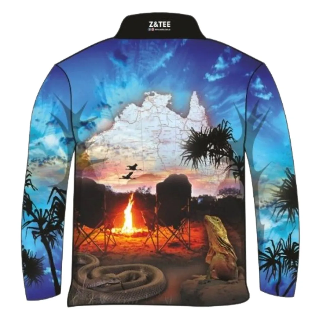Australian | Camping Blue Fishing Shirt