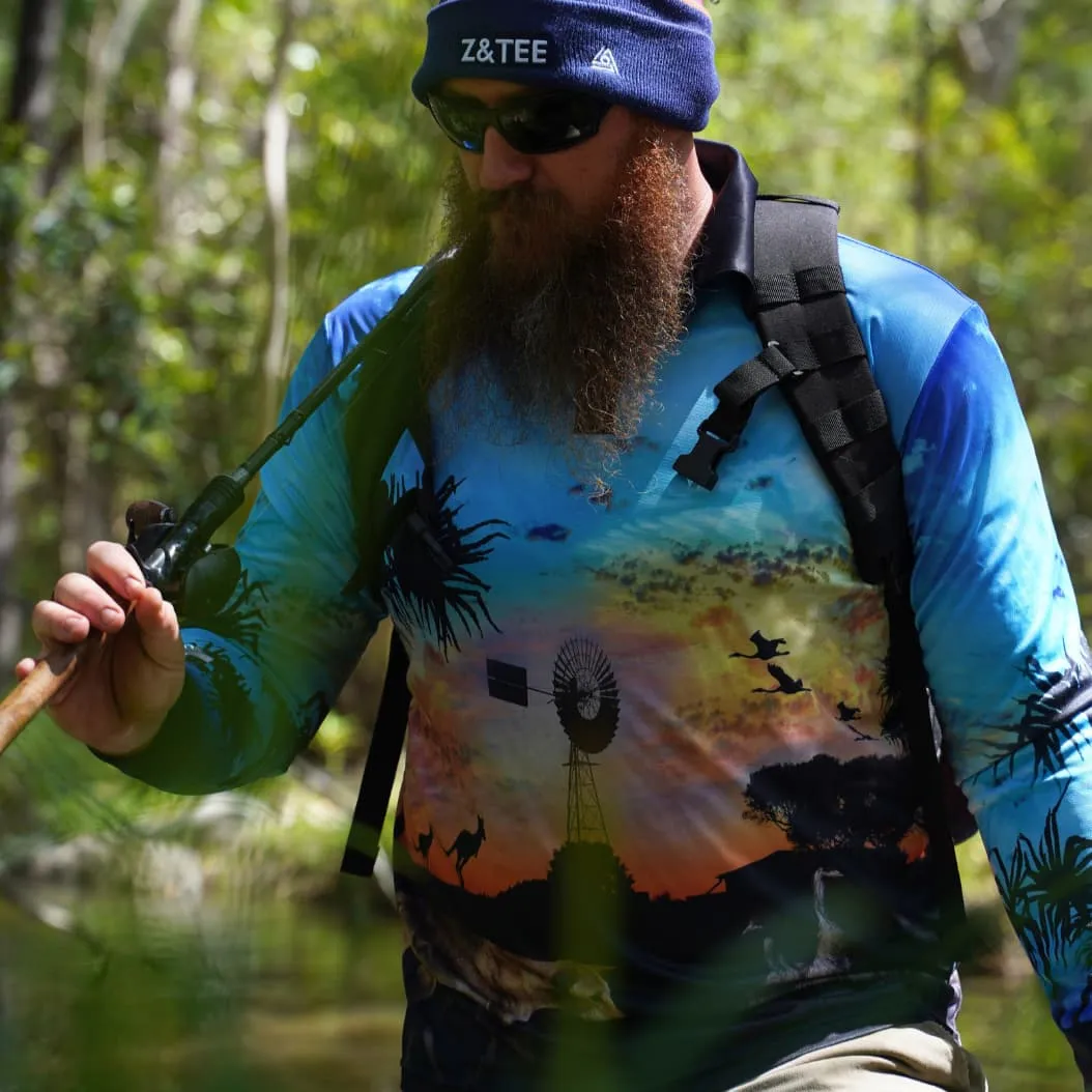 Australian | Camping Blue Fishing Shirt