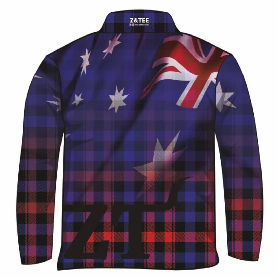 Australian | Flanny Design Aussie Flag Fishing Shirt ★Pre-Order★