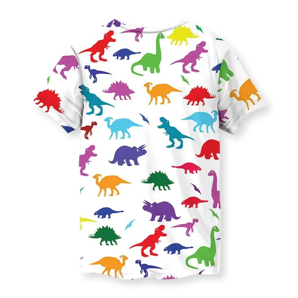 Dino Print Men's T-Shirt