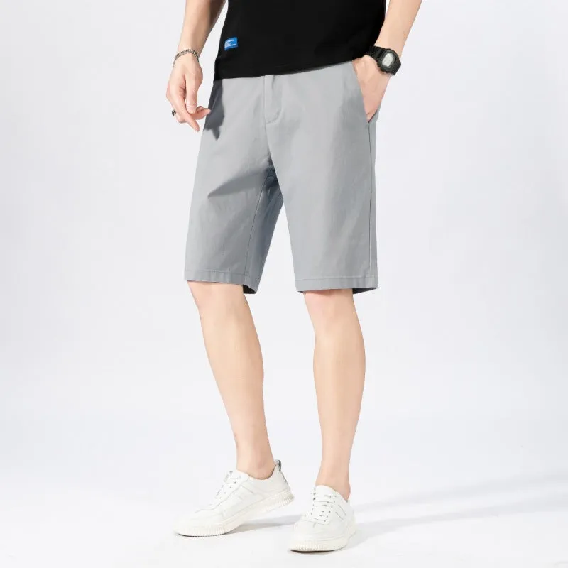 Fashion Street Casual Shorts – Relaxed Fit in Khaki, Light Gray, Gray & Black