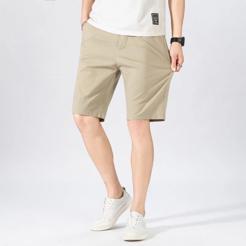 Fashion Street Casual Shorts – Relaxed Fit in Khaki, Light Gray, Gray & Black