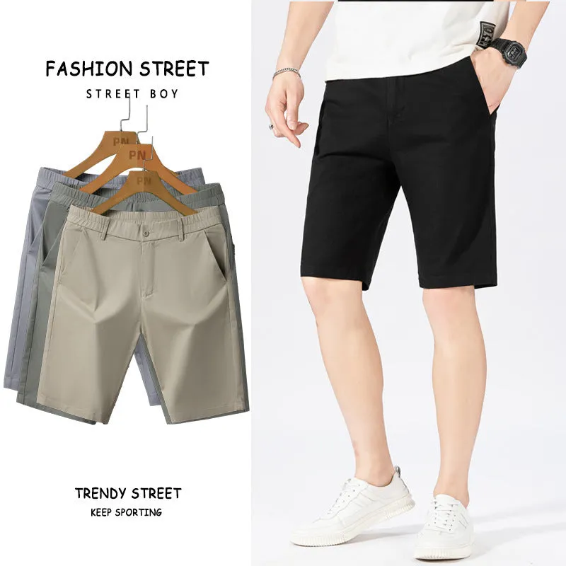 Fashion Street Casual Shorts – Relaxed Fit in Khaki, Light Gray, Gray & Black