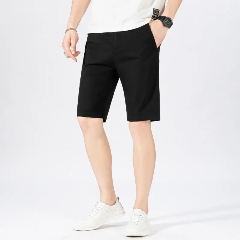 Fashion Street Casual Shorts – Relaxed Fit in Khaki, Light Gray, Gray & Black