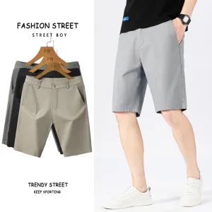 Fashion Street Casual Shorts – Relaxed Fit in Khaki, Light Gray, Gray & Black