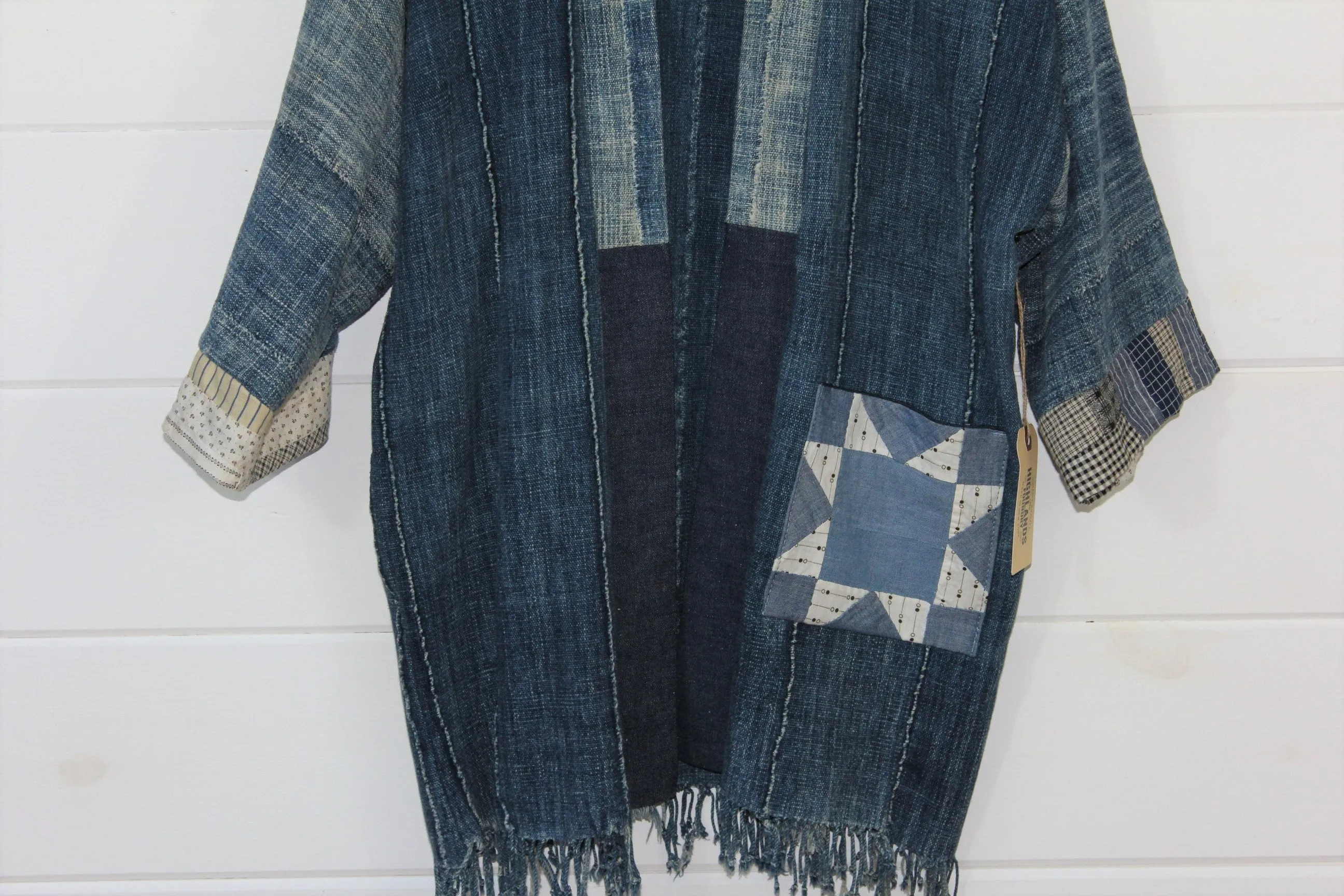 Indigo Quilt Patch Jacket