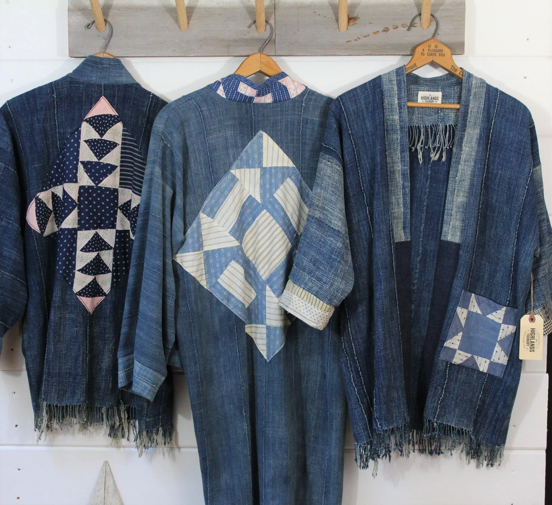 Indigo Quilt Patch Jacket