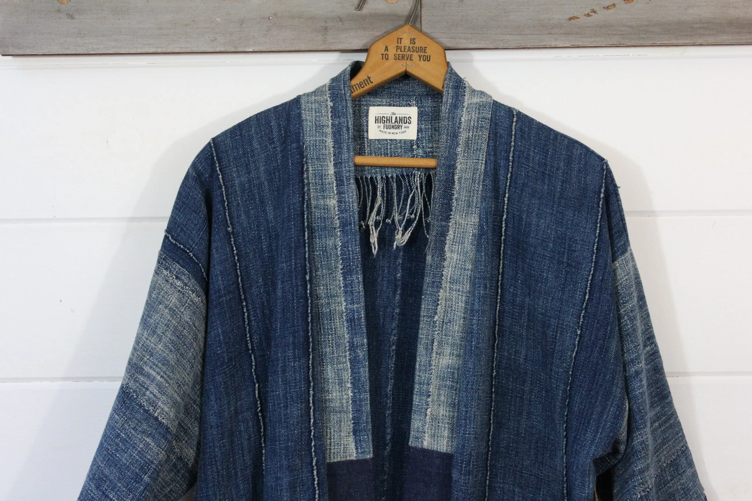 Indigo Quilt Patch Jacket