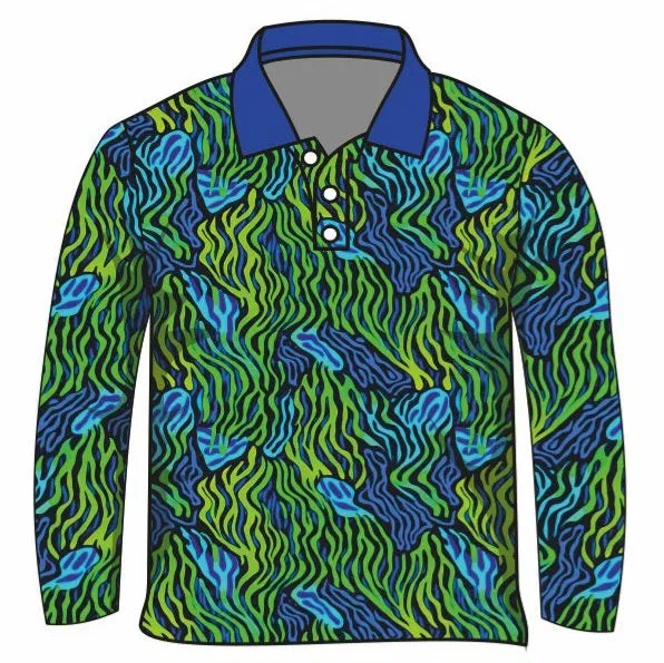Mens | Eat Sleep Fish Repeat Green Fishing Shirt