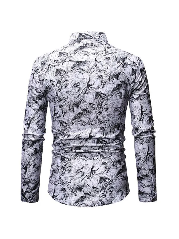 Men's Tie Dye 3D Print Long Sleeve Shirt
