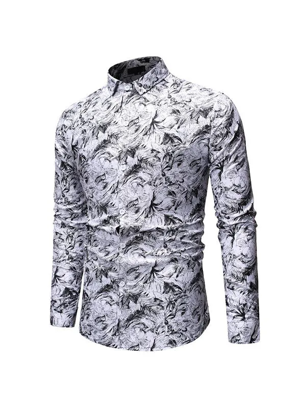Men's Tie Dye 3D Print Long Sleeve Shirt