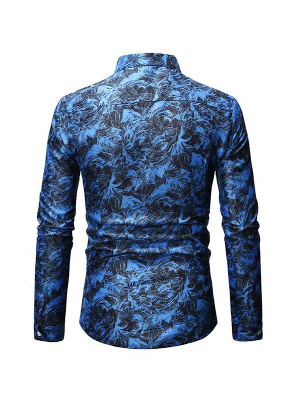 Men's Tie Dye 3D Print Long Sleeve Shirt