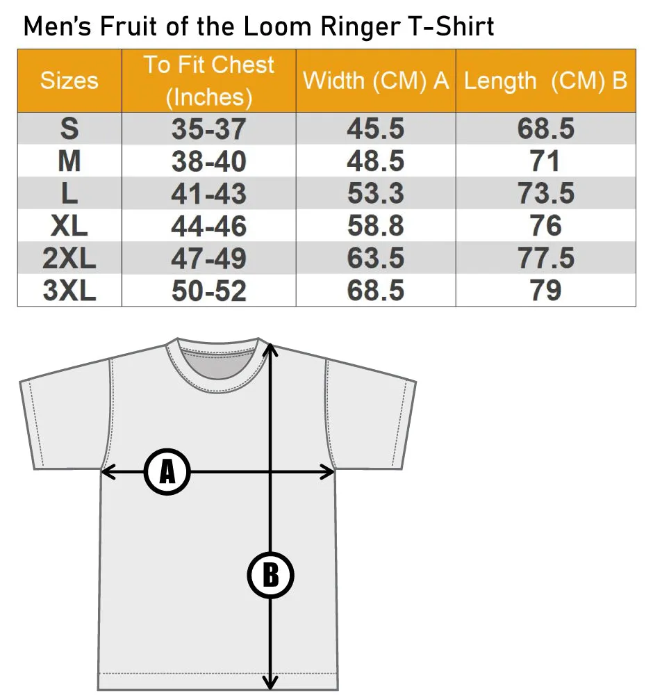 Nordic Wolf Viking Mens Ringer T-Shirt FotL