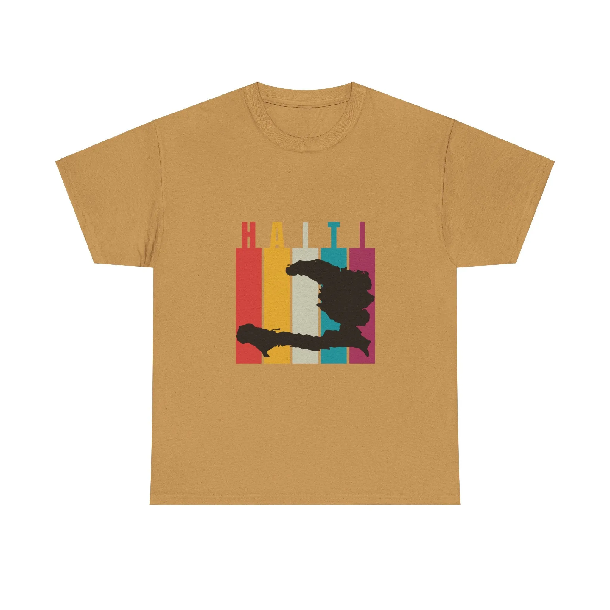 Retro Haiti Map T-Shirt Celebrate Haitian Culture Vibrant Vintage Design Unisex Heavy Cotton Tee