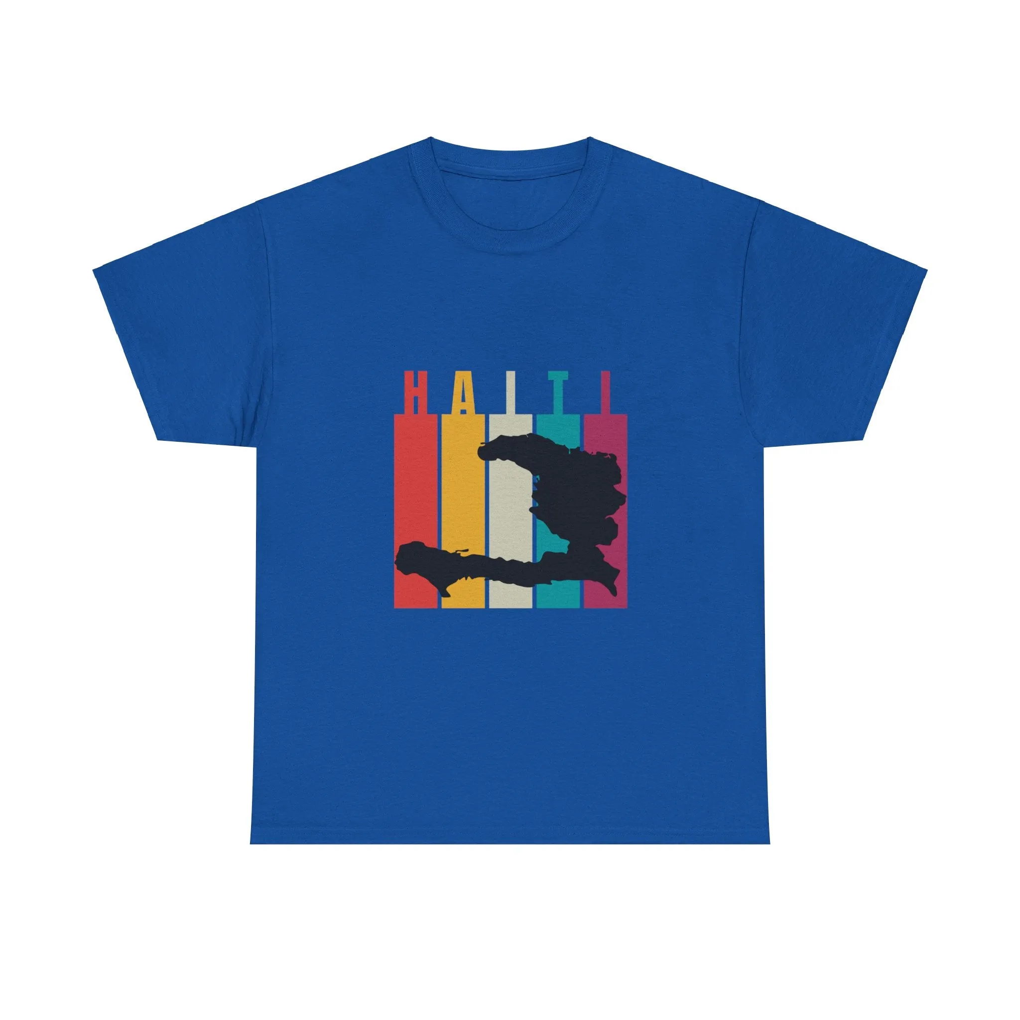 Retro Haiti Map T-Shirt Celebrate Haitian Culture Vibrant Vintage Design Unisex Heavy Cotton Tee