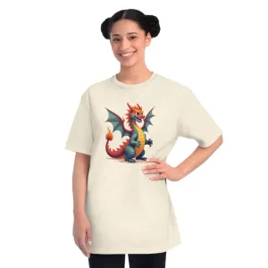 Rock the Organic Unisex Classic Colorful Dragon t Shirt