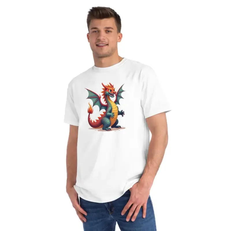 Rock the Organic Unisex Classic Colorful Dragon t Shirt