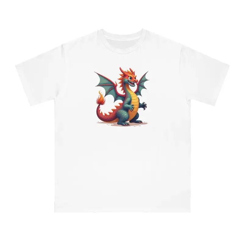 Rock the Organic Unisex Classic Colorful Dragon t Shirt