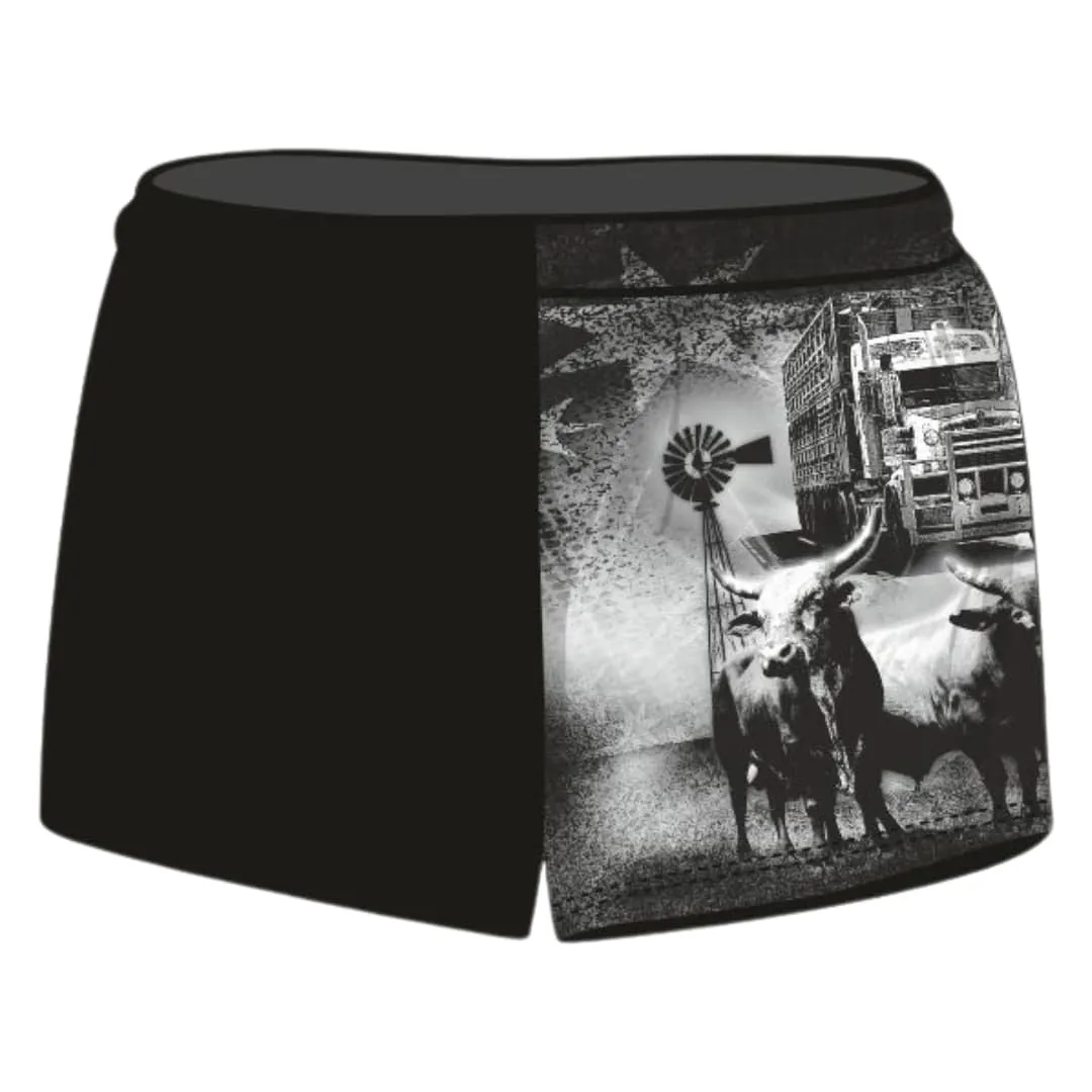 Rugby Shorts | Australian Flag Bull Country ★Pre-Order★