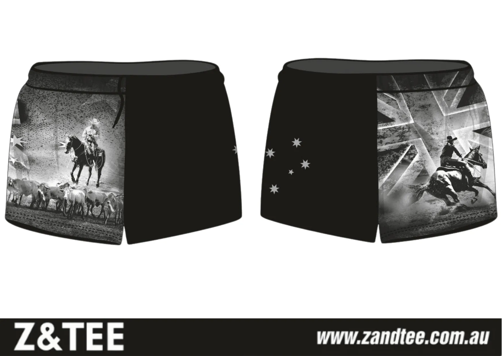 Rugby Shorts | Australian Flag Country Rider ★Pre-Order★