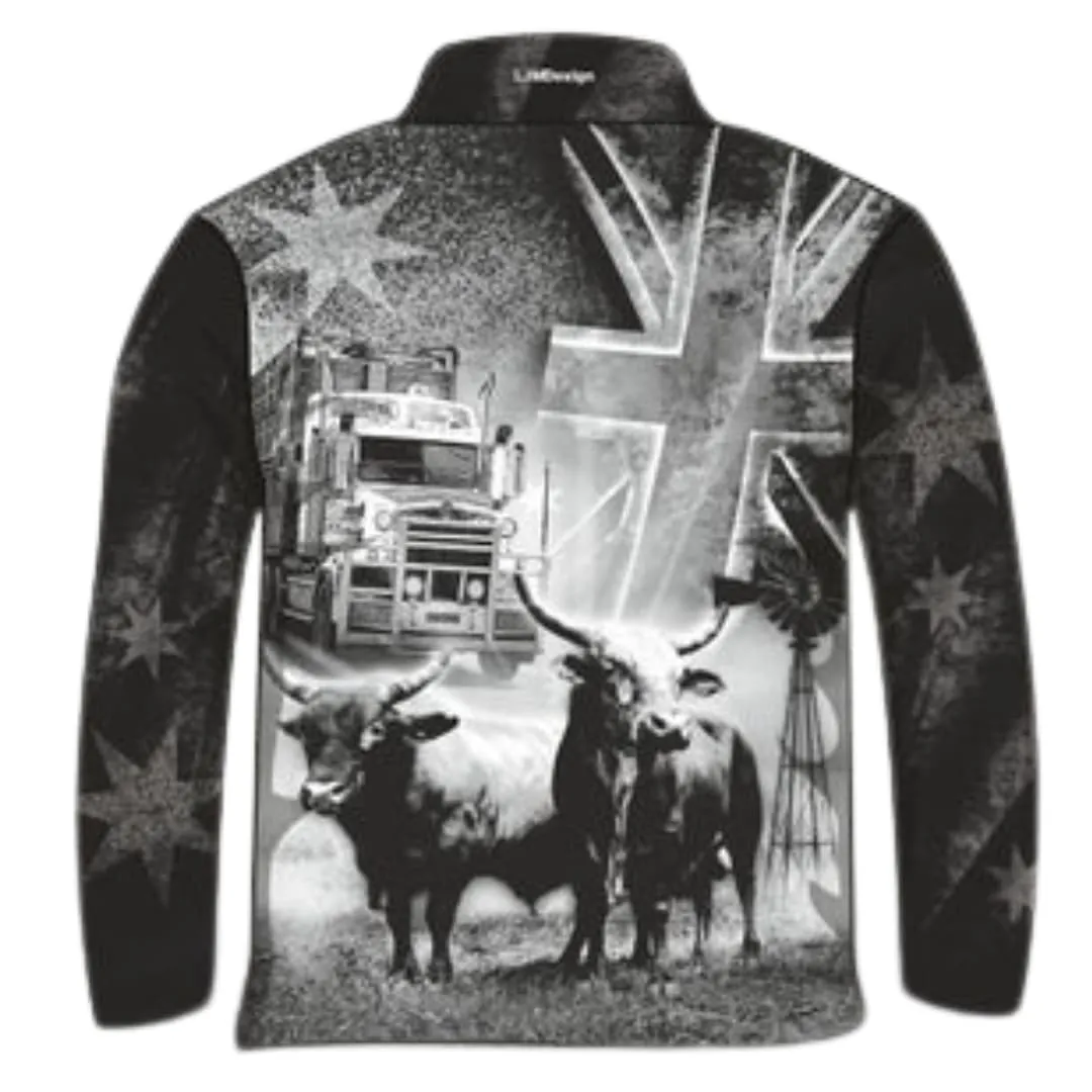 Western | Australian Flag Bull Fishing Shirt ★Pre-Order★